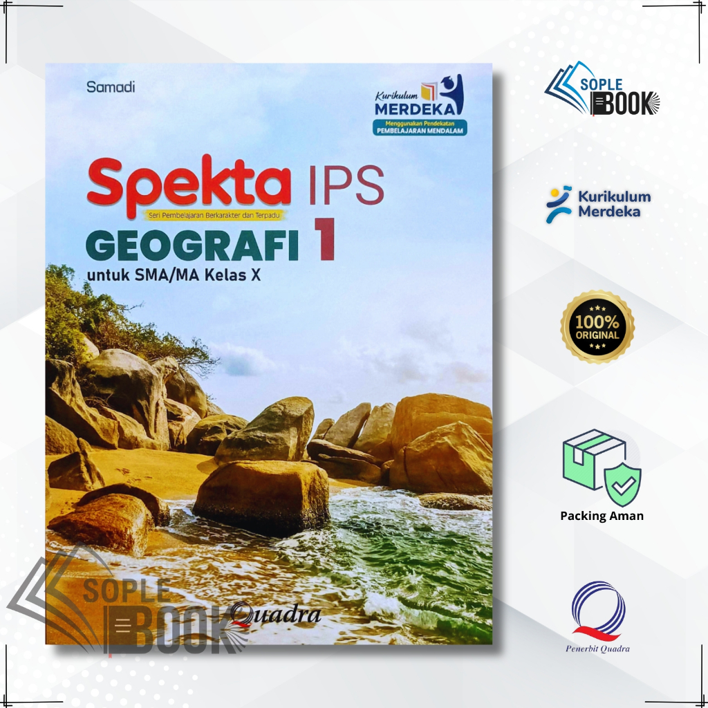 Buku Spekta IPS Geografi SMA/MA Kelas 10 QUADRA Kurikulum Merdeka