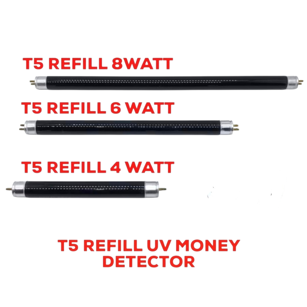 Lampu refill neon UV TL T5 4W 6W 8W Money Detektor Uang ASLI dan Palsu UPAL