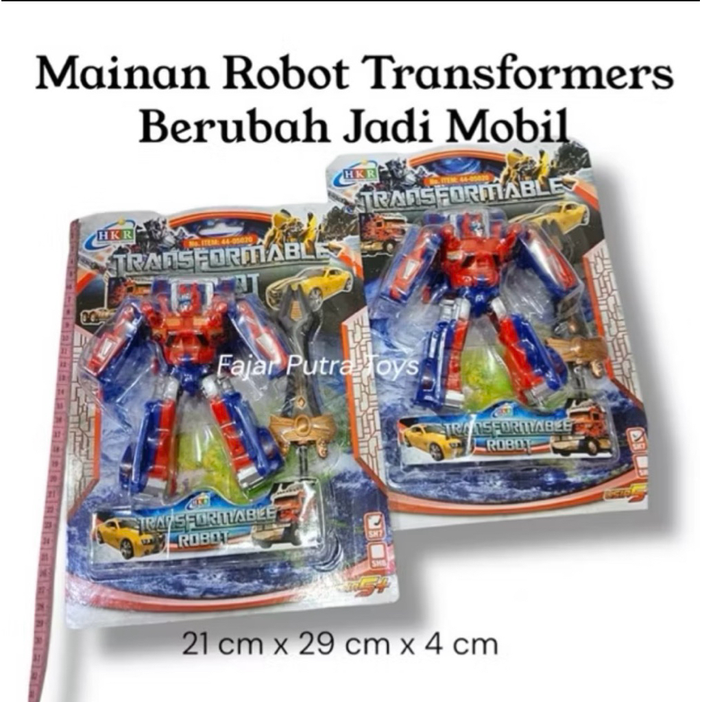 HKR Grosir Mainan Robot Transformers Robot Berubah Mobil Manual 44-05020