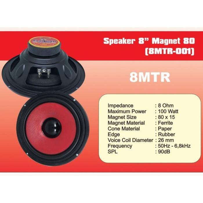 SPEAKER ELSOUND 8 INCH WOOFER 100 WATT SPEAKER WOOFER ELSOUND ORI 100% ( BISA COD )