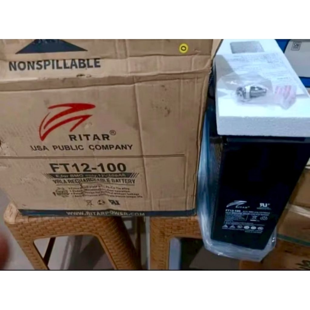 baterai VRLA merek Ritar 12v 100ah