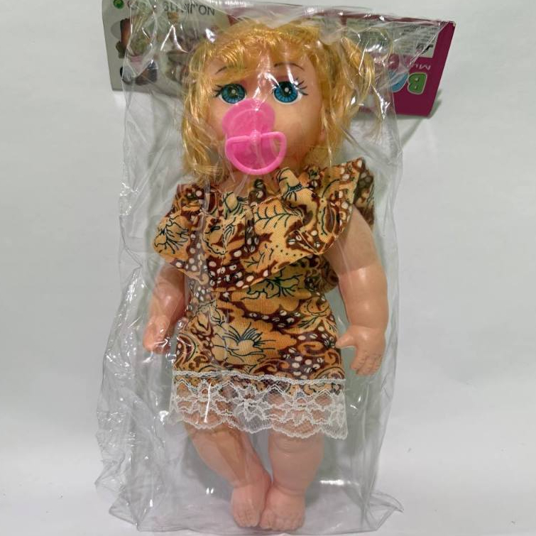 MAINAN BONEKA BAYI PEREMPUAN LUCU EMPENG CABUT BISA MENGELUARKAN SUARA PAPA MAMA DAN SUARA NANGIS