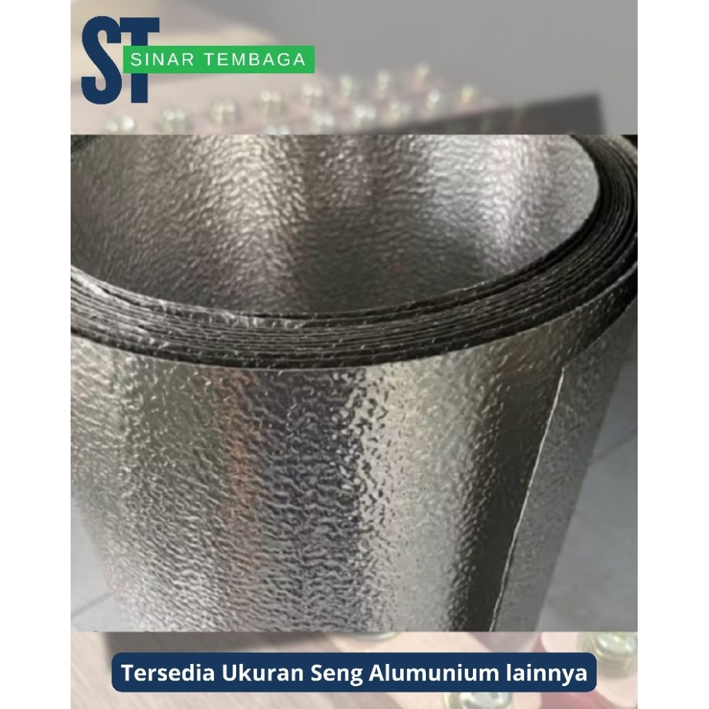 seng alumunium kulit jeruk 0.5 mm x 120 cm x 50 meter Alumunium foil