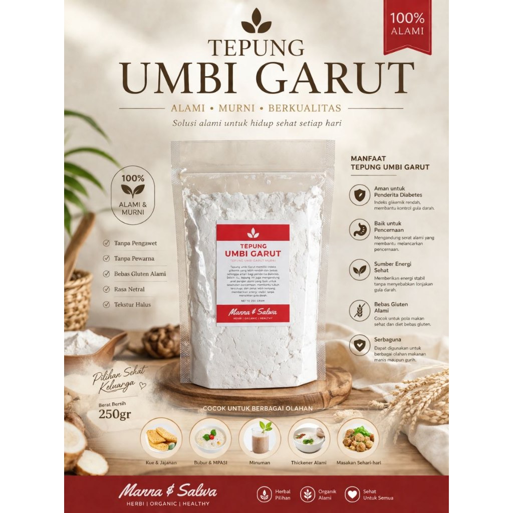 Tepung Umbi Garut | Irut Lambung