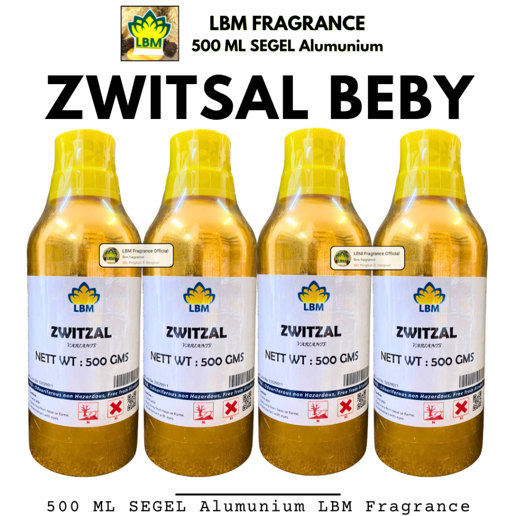 Bibit Parfum LBM - SWITSAL / ZWITSAL Beby 500 ML SEGEL Alumunium LBM Fragrance
