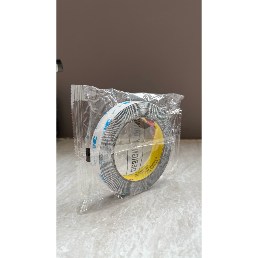 3M PE Foam Double tape / Double Tip Busa Putih - super lengket & kuat