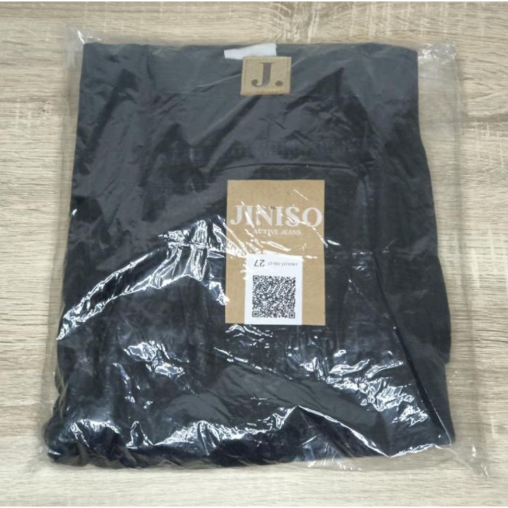 JINISO - Highwaist Kulot Jeans HYPE BAE - 27 Celana Jeans Wanita Hitam