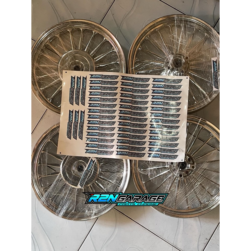 Velg Daytona Palang 20 Chrome Polish Ring 14 Honda Vario Beat Scoopy & Yamaha Mio Soul Fino - Dayton
