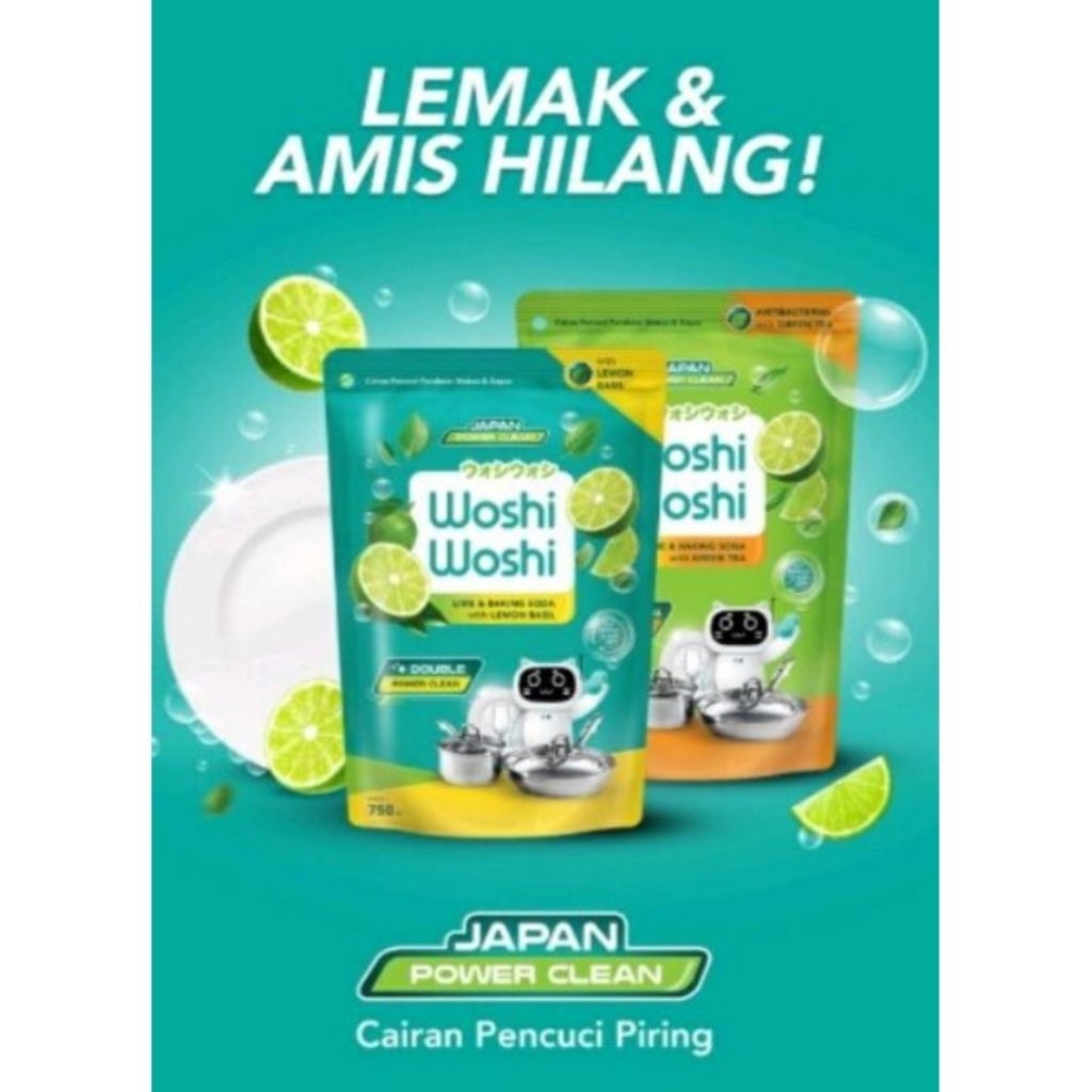 WOSHI WOSHI SABUN CUCI PIRING 75ML 1DUS ISI 72PCS