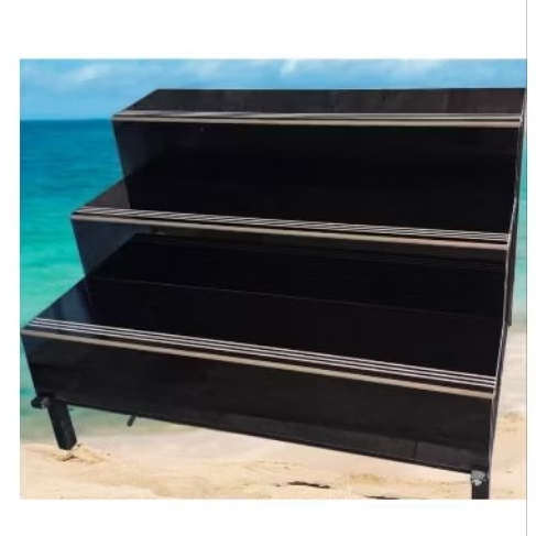 (BROS) Granit Tangga Hitam Polos 30x120