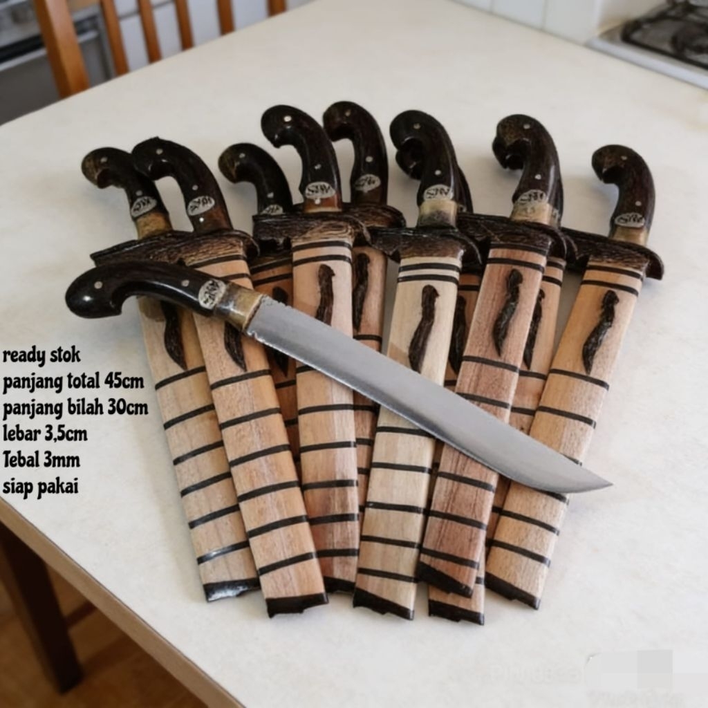PJ New Golok panjang tebas bambu serbaguna 50cm