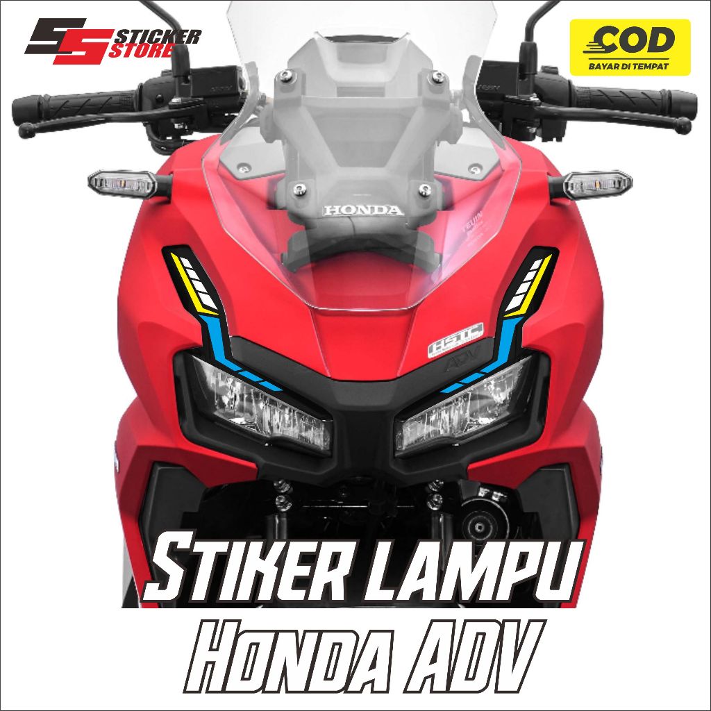 Sticker alis lampu depan adv
