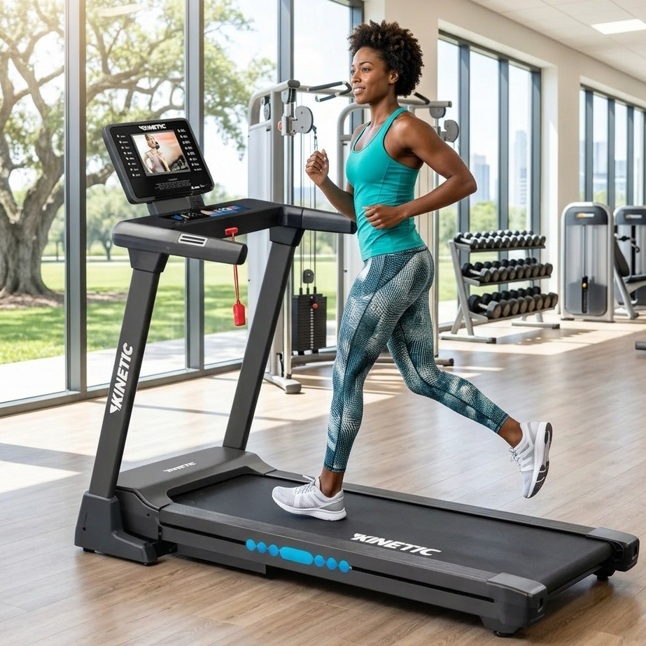 KINETIC Motorized Treadmill Elektrik Modern 3Hp - Peralatan Olahraga Peralatan Gym Alat Fitness Indo