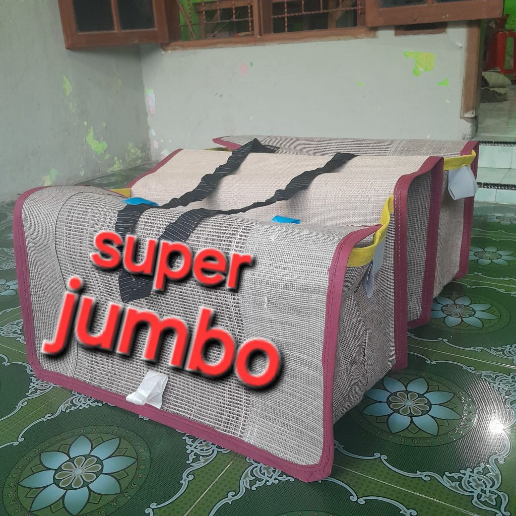 tas motor/tas rojok/tas kandek/tas kurir/tas obrok/tas bronjong motor. BAHAN GONI TEBAL, UKURAN SUPE
