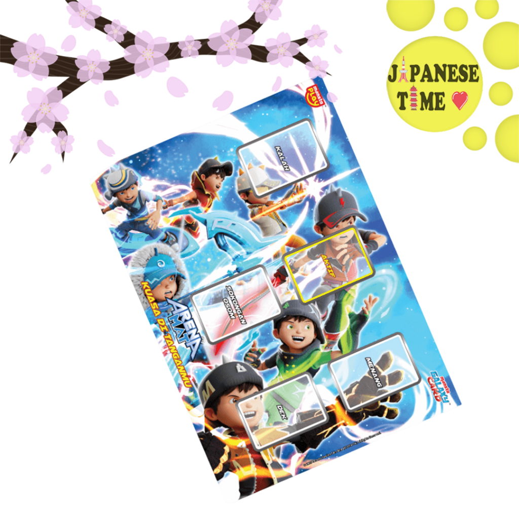 Monsta Galaxy Card Game / TCG Boboiboy Arena Mat / Playmat V4.0 - Boboiboy Kuasa 7