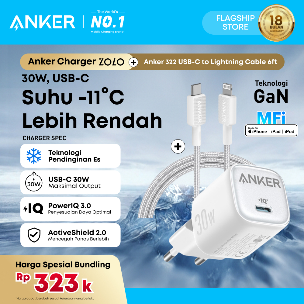 Anker Wall Charger GaN Adaptor USB Type C Lightning MFi Fast Charging PD for iPhone 17 16 15 14 13 2