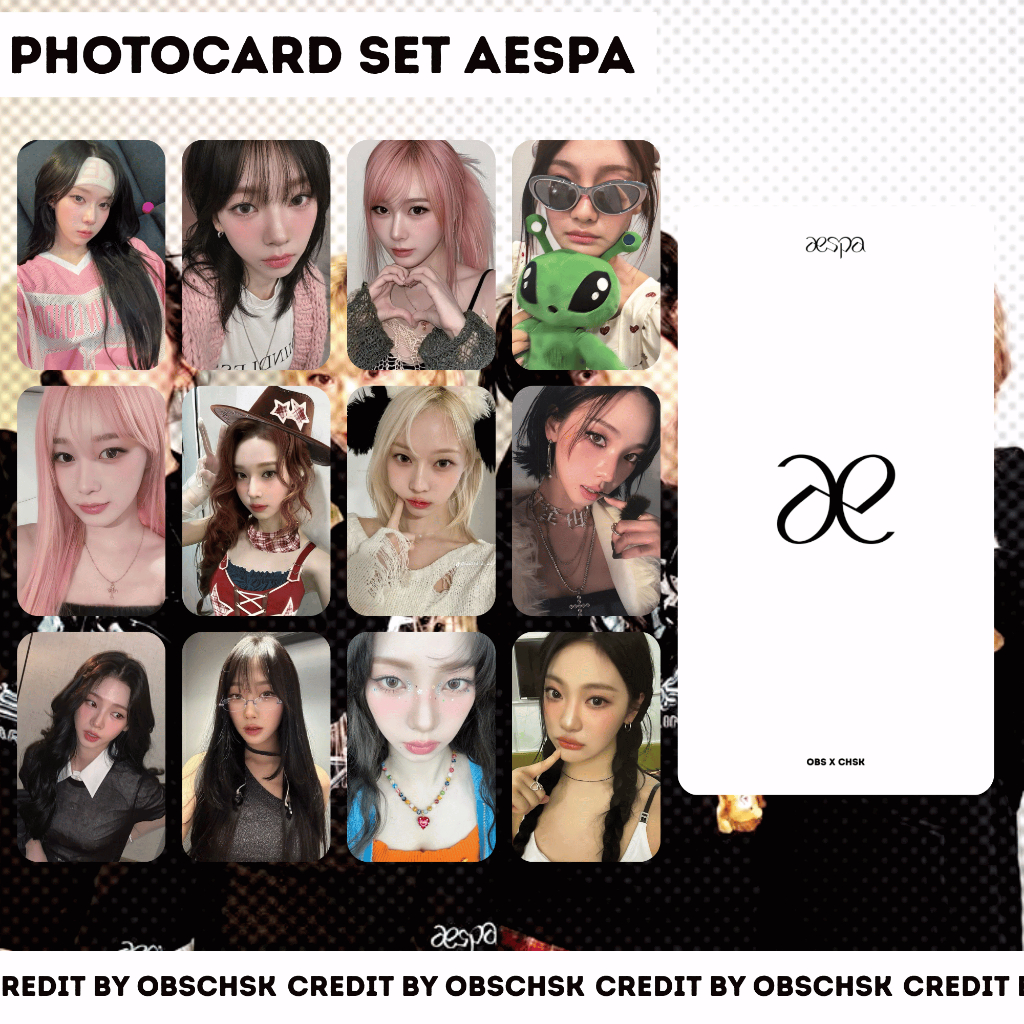 Photocard SET KPOP AESPA / Photocard Unoffcial Aespa / PC Unoff Winter Karina Giselle ningning