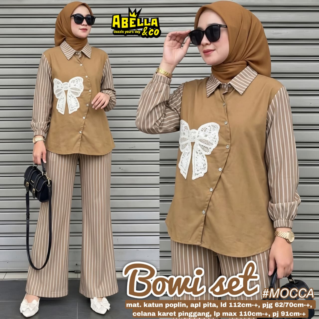 Pakaian Wanita HQ BOWI SET From AbELLA FASHION STORE