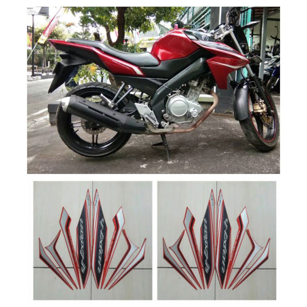 STRIPING VIXION NEW TAHUN 2014 MERAH