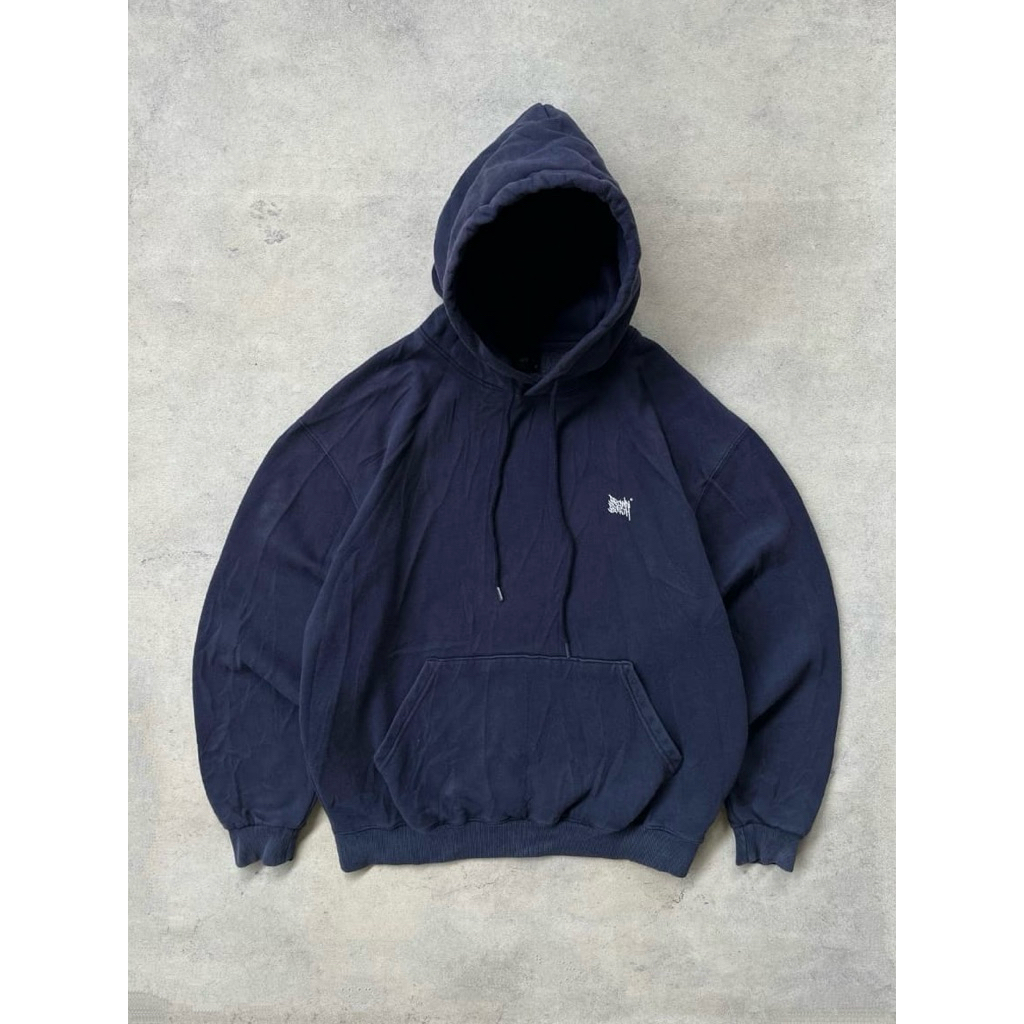 2000’s - Perfect Sun Faded Navy Brown Breath Heavy Weight Boxy Hoodie