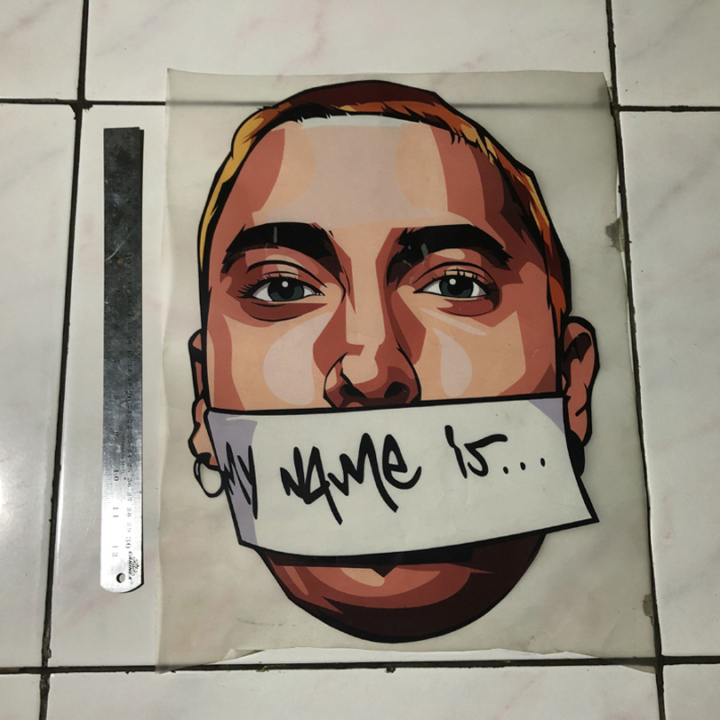 Sablon Eminem Ukuran A3 | Sablon DTF A3 | Sablon Kaos | Sablon T-SHIRT