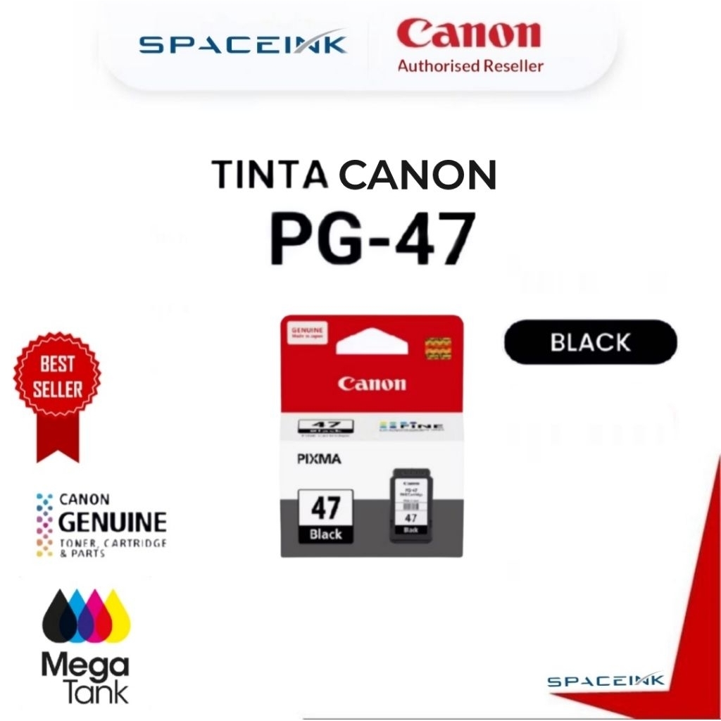 Tinta Canon PG 47 Black CL 57 Colour - E410 E470 E3470 E4570