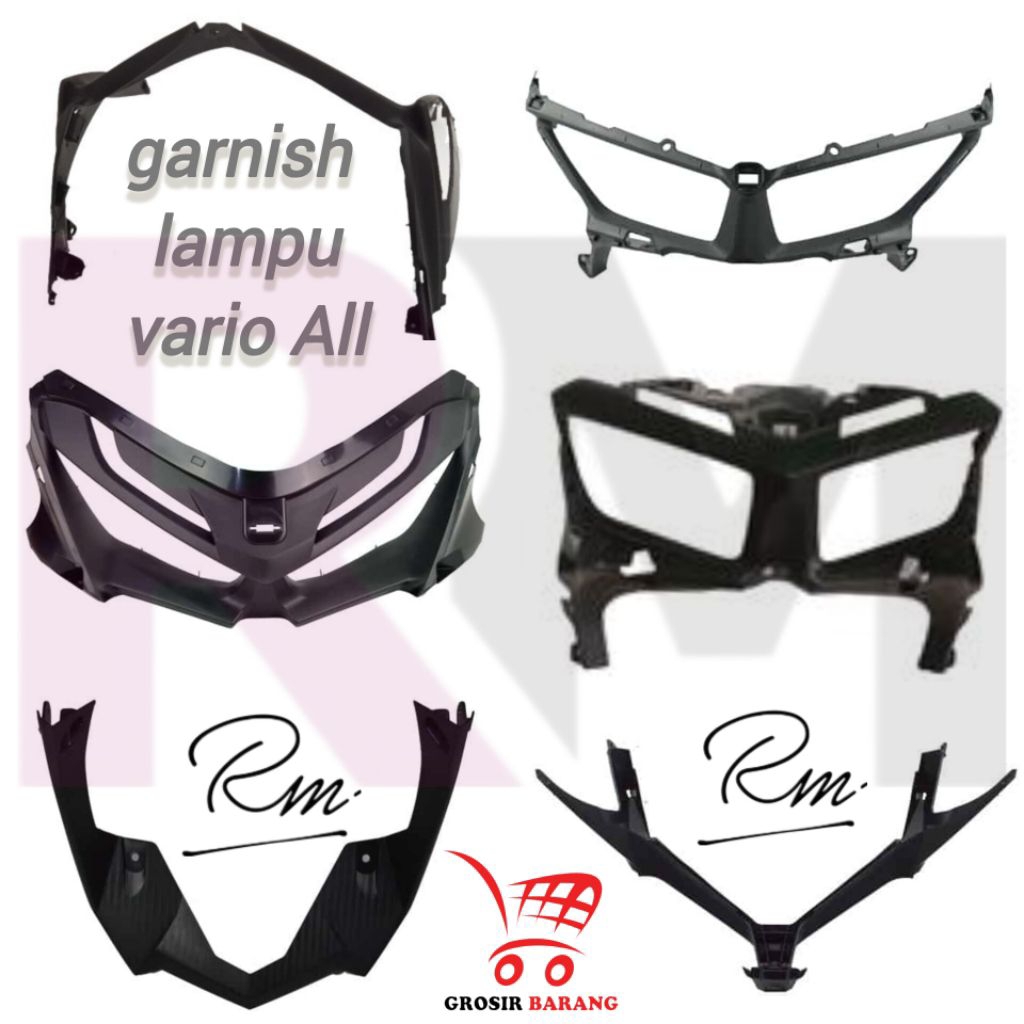 garnish front garnis lampu dudukan reflektor lampu depan vario 125 150 led K59 vario 150 k59j gen 1 