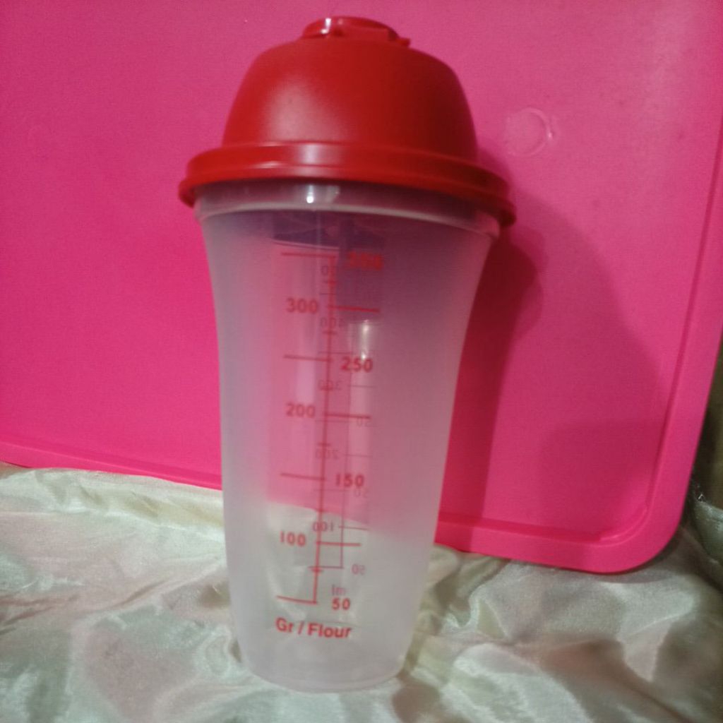 Tupperware Quick Shake 500ml Botol Merah