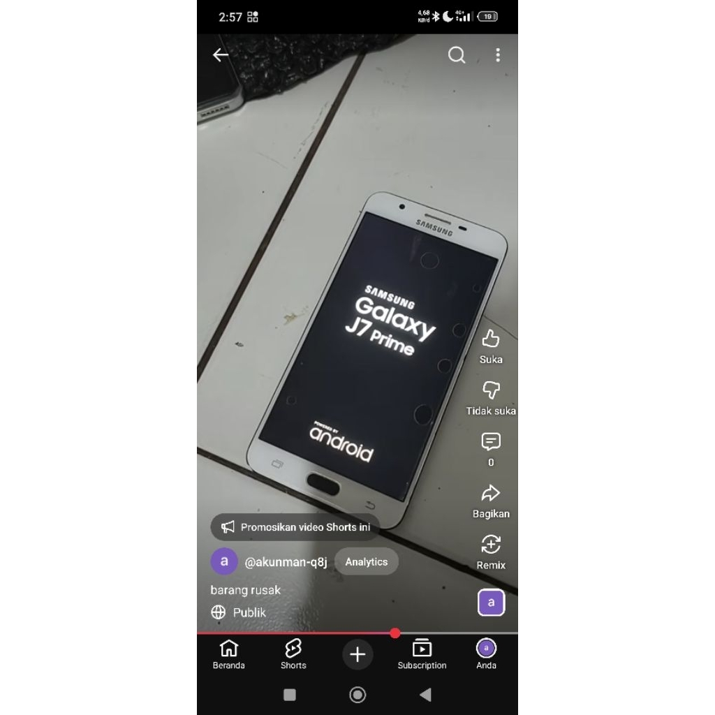 lcd Samsung j7 prime g610f ori