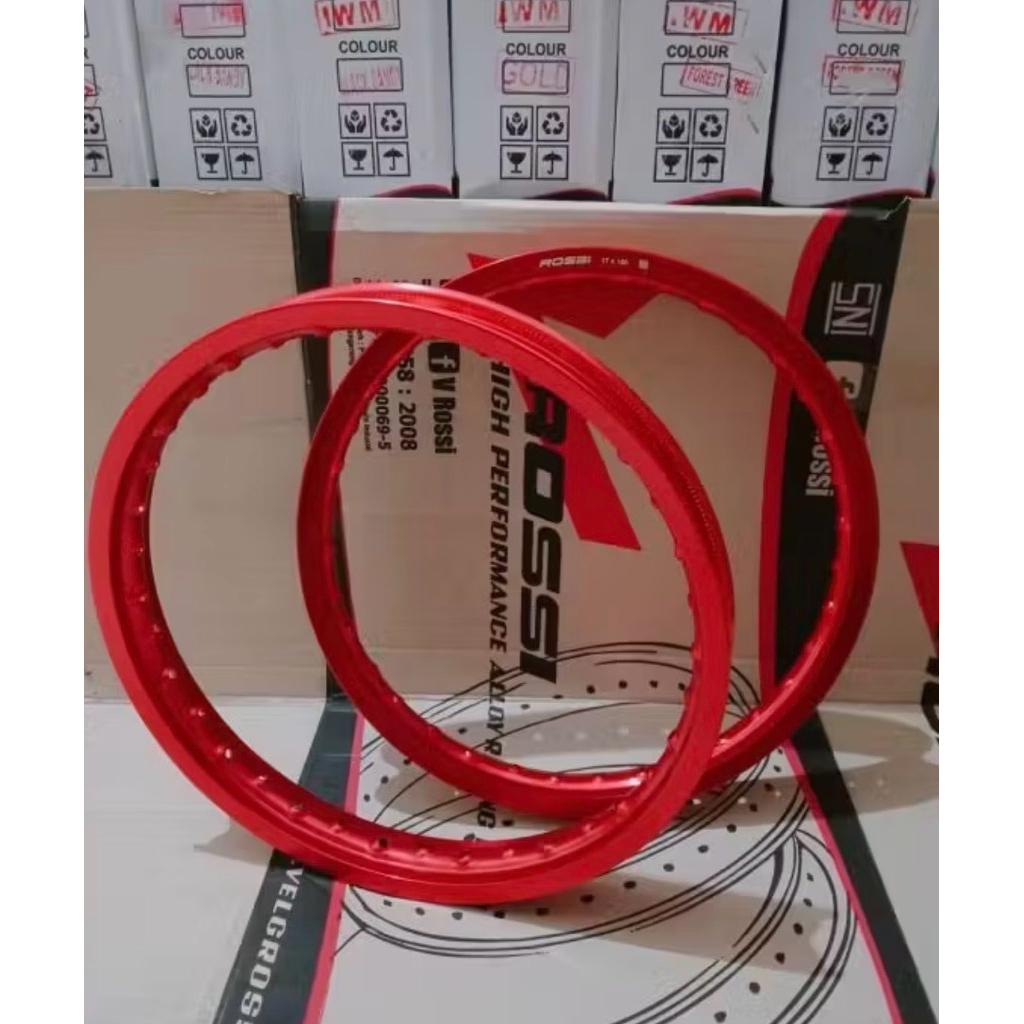 KLONTONGAN JARI JARI VELG V ROSSI MERAH RING 17 Uk 140,160,185