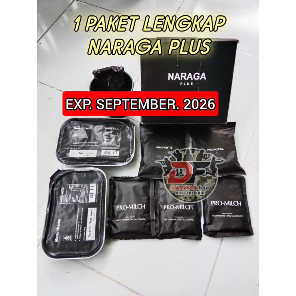 terlaris. ransum naraga plus tni exp september 2026 || ransum naraga plus || ransum tni || makanan t