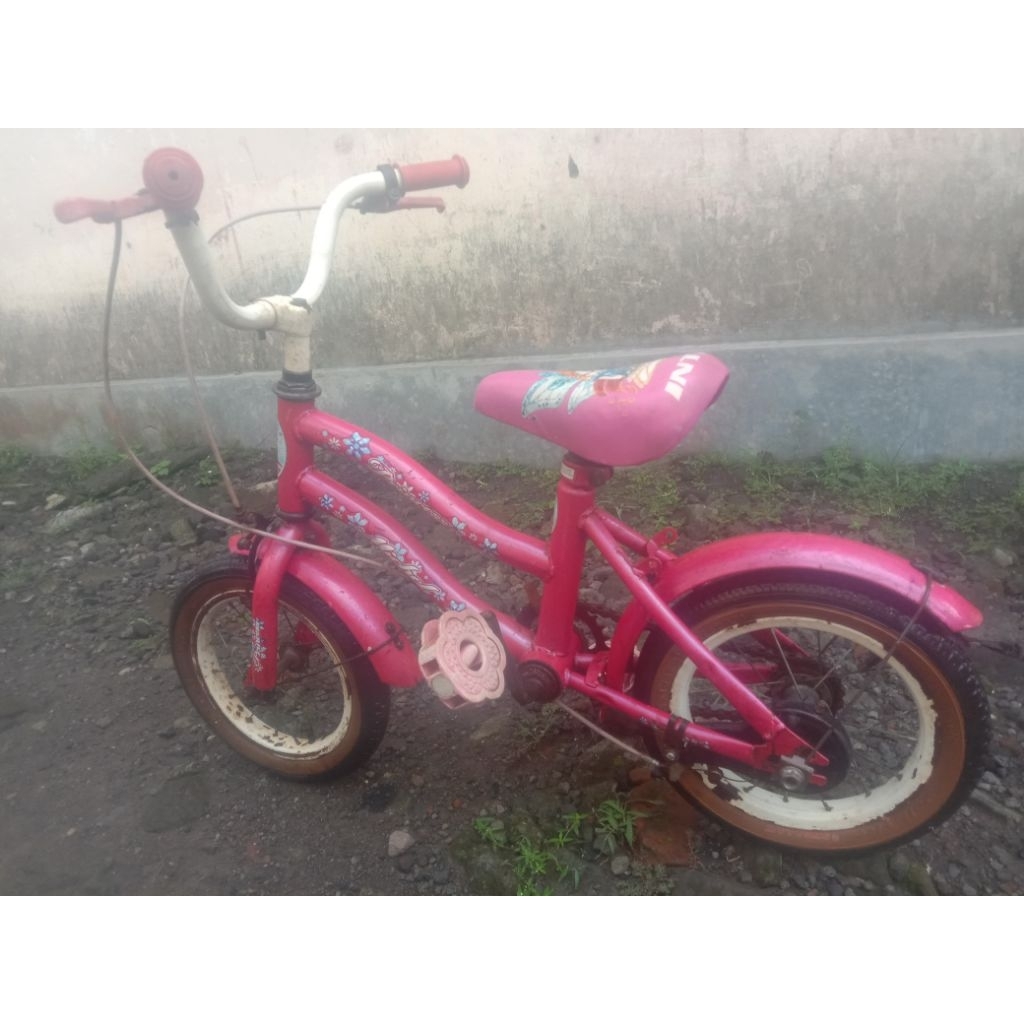 [JUAL MURAH] Sepeda Anak Perempuan Princess Michel Ring 12 (inch) Bekas / Preloved (2nd)