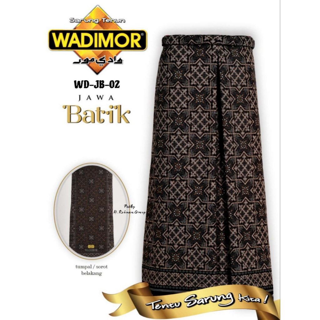 Sarung Wadimor Jawa Batik Hitam Series Motif Terbaru Dewasa - ALAWIYAH GALERI TASIK