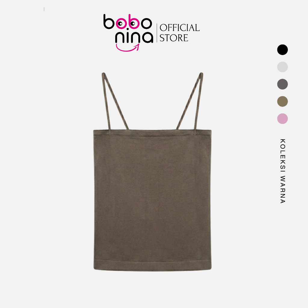Tanktop Bra Wanita Polos Basic Square Tali Spaghetti