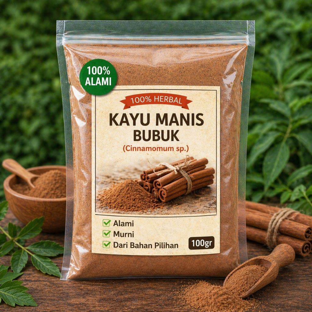 Kayu Manis Bubuk 100gr. Kayu Manis Serbuk 100gr