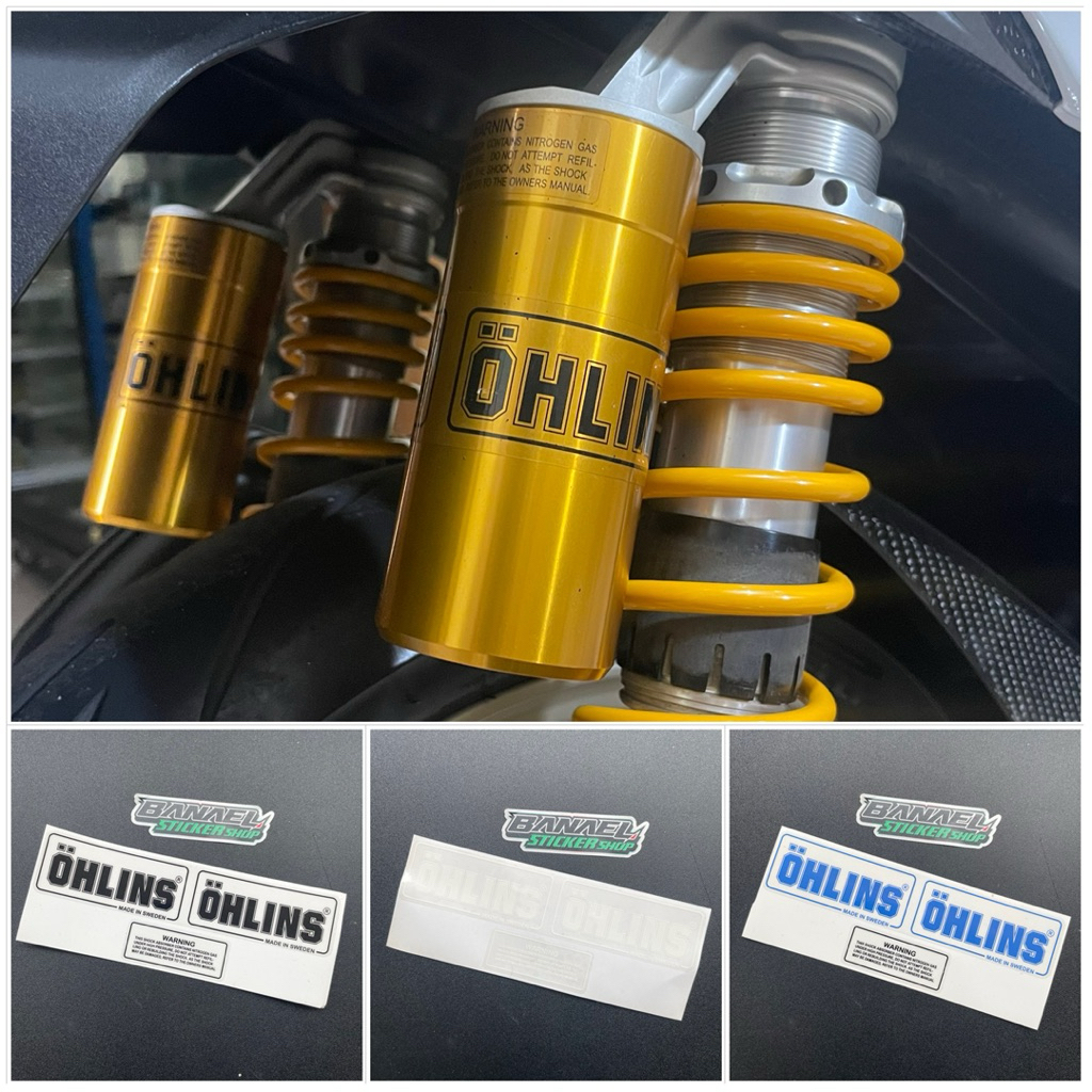 Sticker Shock Tabung Belakang Shock Ohlins Transparant Princutt