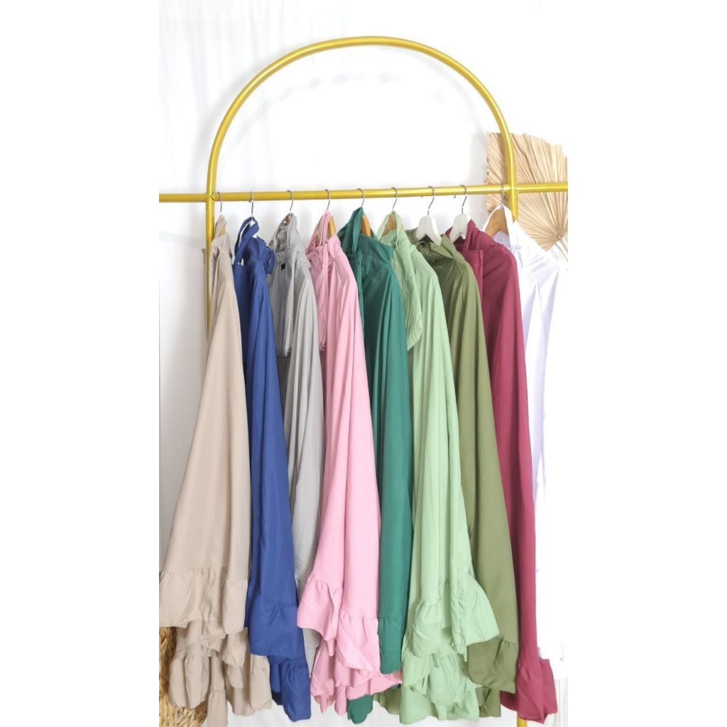 Mukena Dewasa / Mukena Rempel Jumbo / Mukena Katun Polos