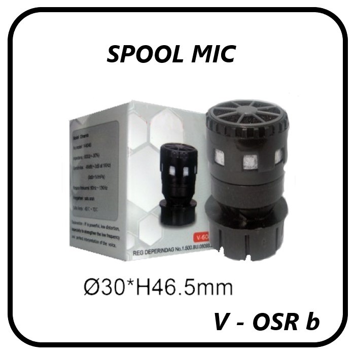 Spool Microphone Vocal kabel dan wireless - Spul Mic 30 mm V - OSR b