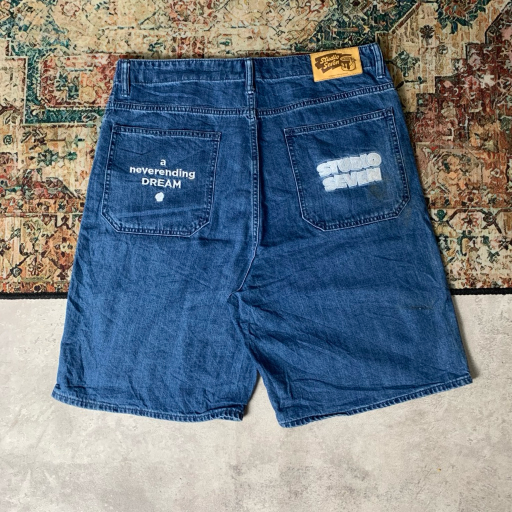 celana jorts gu x studio seven