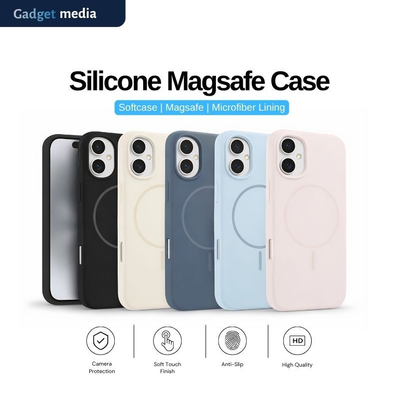 Silicone Magsafe Case for Iphone 16 15 14 13 Pro Max Microfiber Magnetic Case iPhone