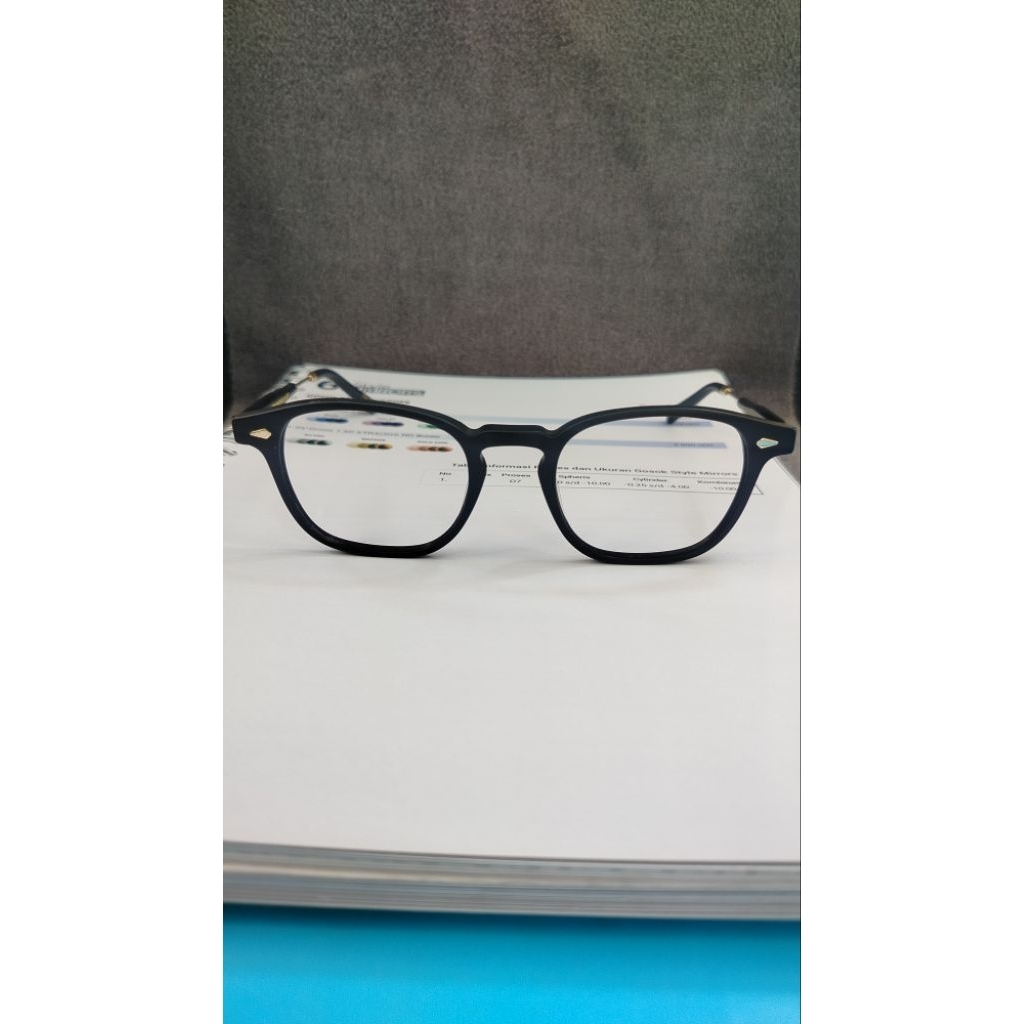 kacamata frem original moscot genug col matte black/gold