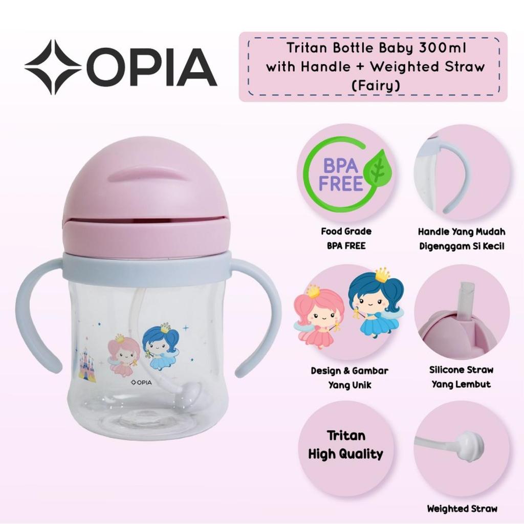 Opia Tritan Baby 300ml - Weighted Straw Bottle W