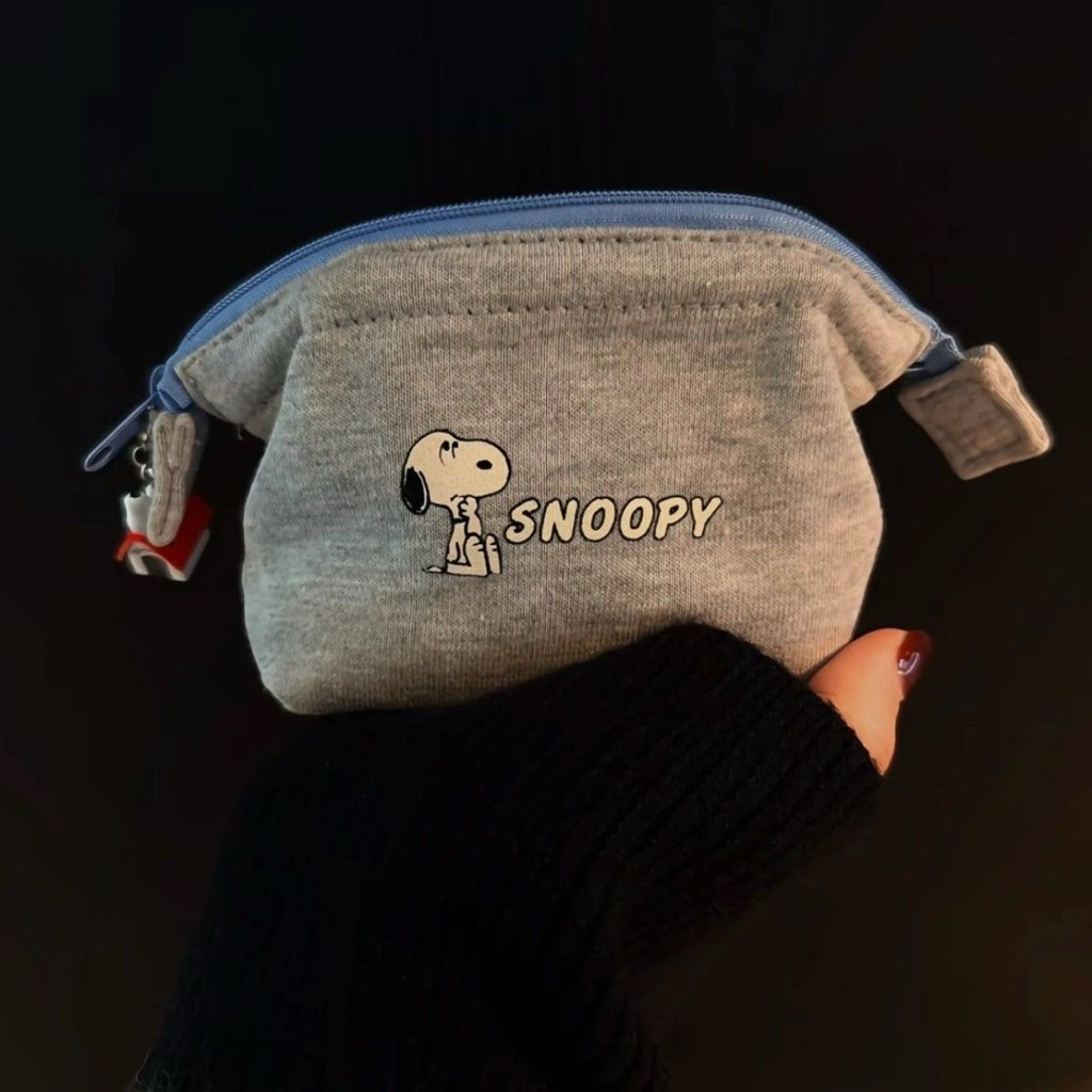[PREORDER] Dompet Mini Kanvas Snoopy – Pouch Kecil Zipper Cute & Portable