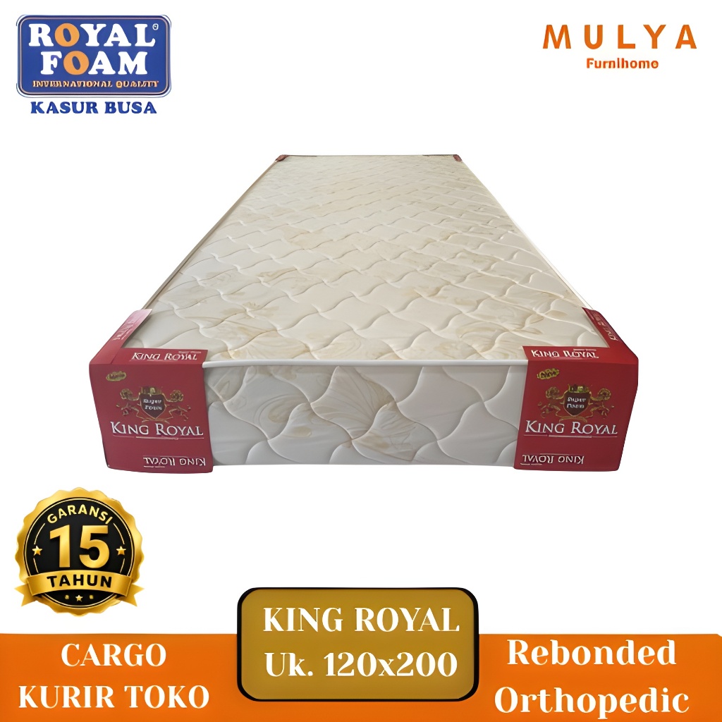 Kasur Rebonded Othopedic King Royal Foam/Matras Rebonded Kain Knitting Quilting UK 120 X 200