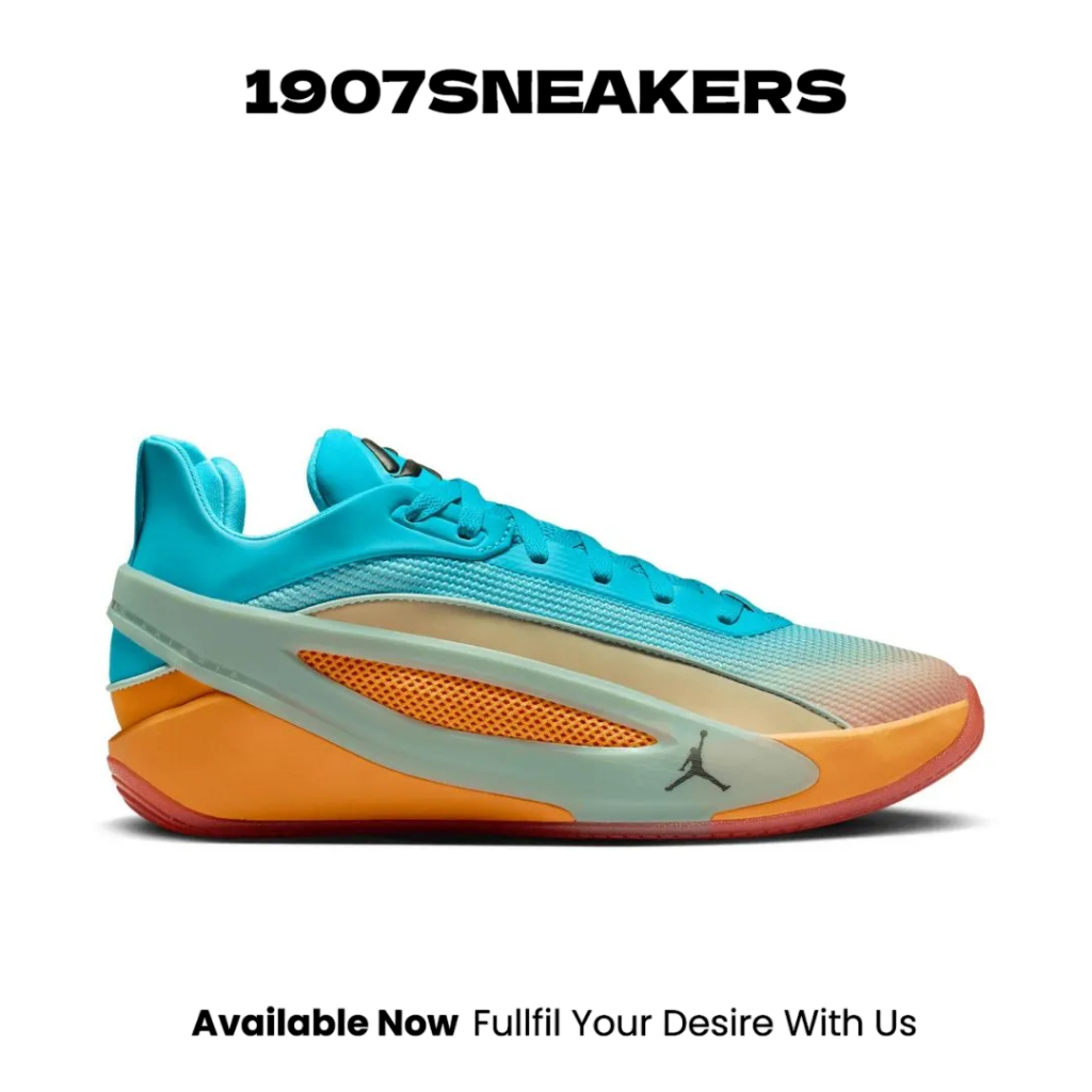 Sepatu Basket Pria Nike Jordan Luka 5 Life PF - Multi Color/Black-Turquoise Blue