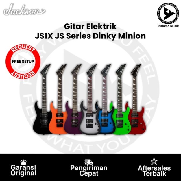 Gitar Elektrik Jackson JS Series Dinky Minion JS1X Maple Original