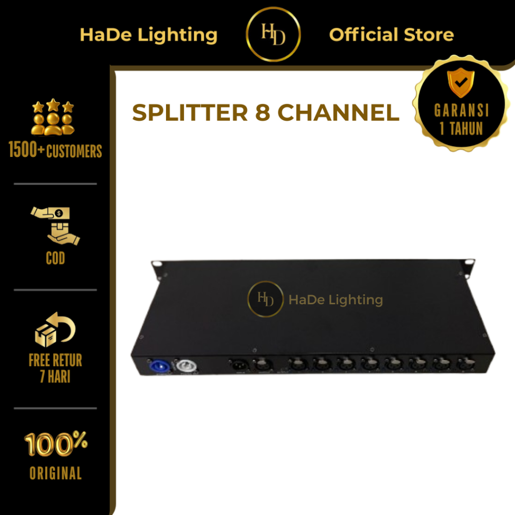 Splitter DMX Lighting 8 Channel - Spliter DMX 8 Chanel Lighting
