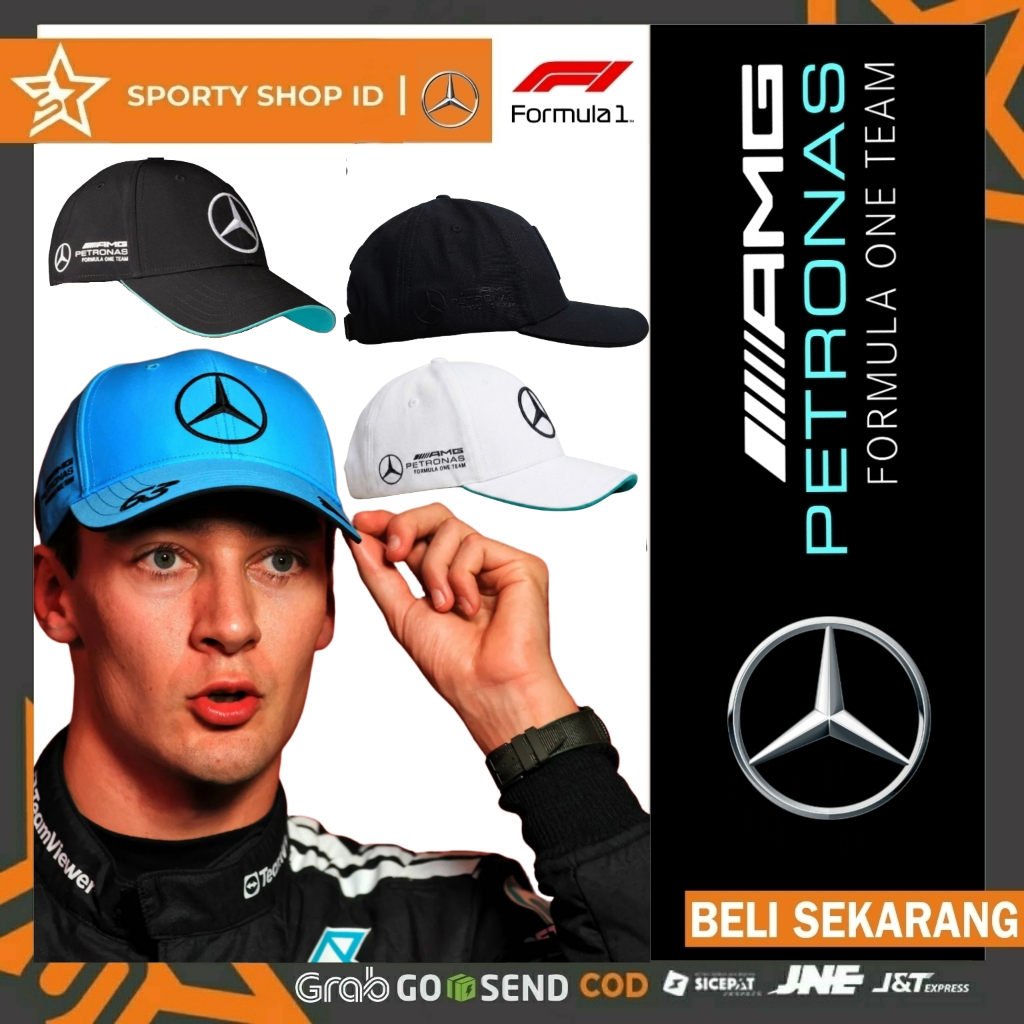 Topi Baseball Cap Mercedes AMG Petro-nas F1 Original Style Topi Formula 1 Racing Premium Pria Wanita