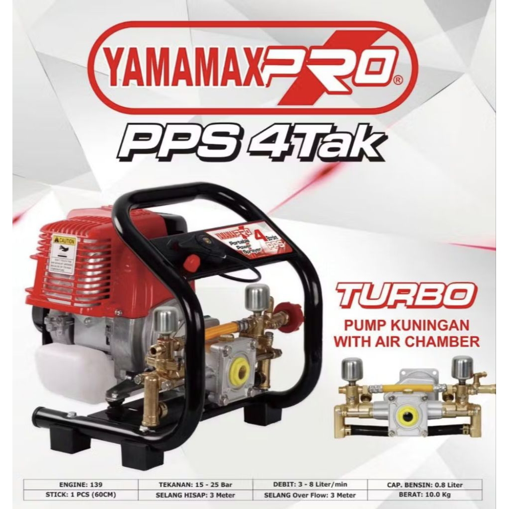 PORTABLE POWER SPRAYER 4 STROKE / PPS YAMAMAXPRO 2 TAK / SPRAYER YAMAMAX 2 TAK / SPRAYER 4 TAK