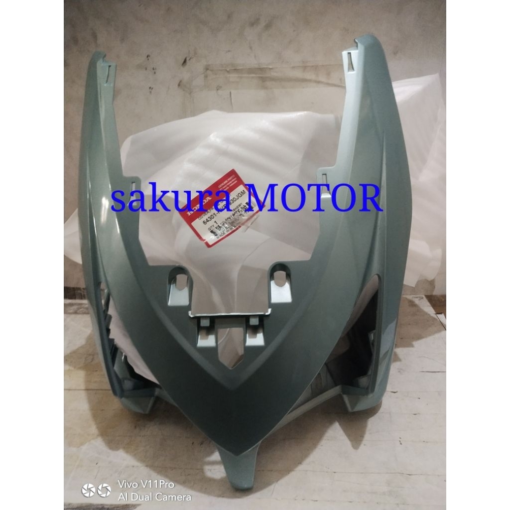 TAMENG DEPAN VARIO KARBU BIRU TUA/SILVER/HIJAU/MERAH ORIGINAL HONDA 64301-KVB-930SBM/SSM/JGM/WRD